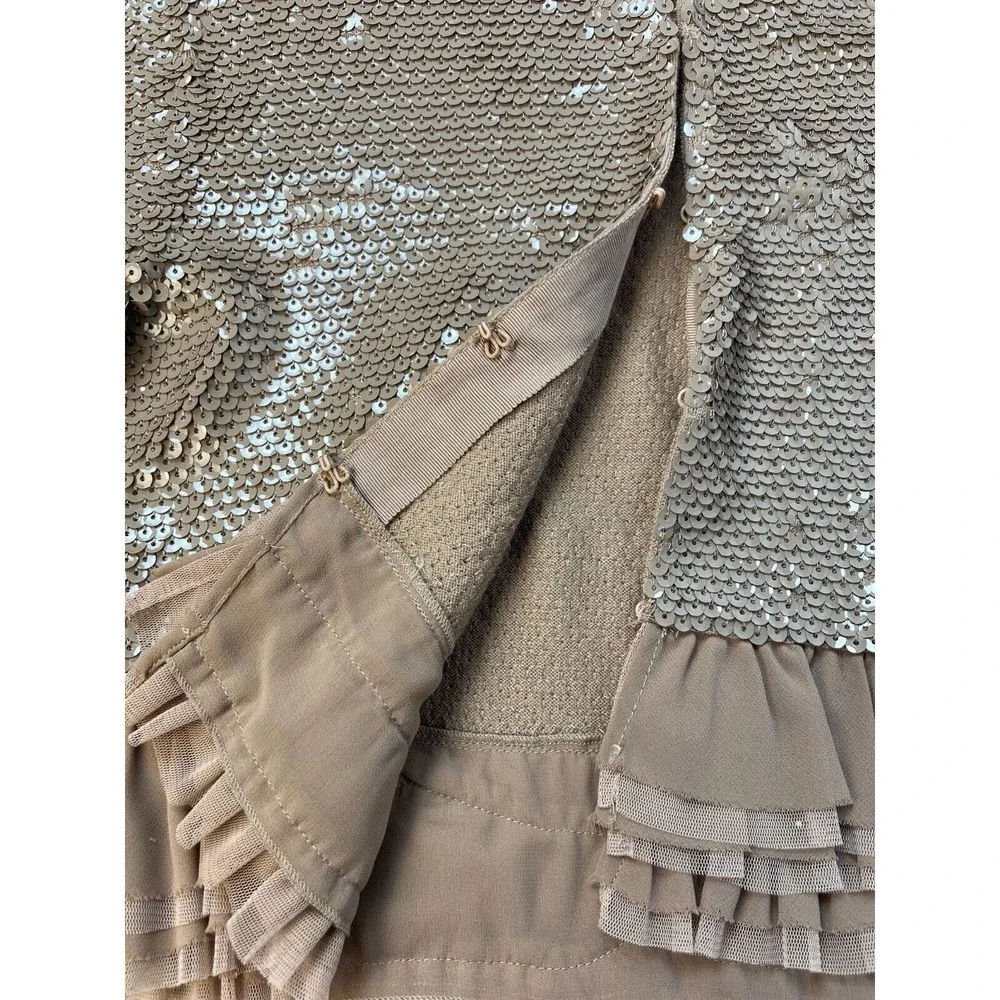 New BCBG Women Top XS Cropped Shrug Cardigan Short Sleeve Designer $248 now $99 - Picture 6 of 9